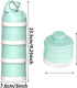 Manwetye 2 3-Layers PCS Baby Milk Powder Dispenser,Formula Dispenser Portable Milk Powder Formula Dispenser Container