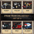 6 1 Set 463 6 Set, Apostrophe Games in Steam Trains Building Block Pcs Variety of Trains, Unique Retro Style Model