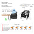 MTWML Counter(Stripe-Black) Hook On High Chair with Tray,Portable Baby High Chair that Attaches to Table,Clip On Fast