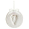 Tiny Ideas DIY No Mess Hanging Christmas Ornament Keepsake Kit, Baby Hand and Footprint Keepsake, White