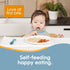 NumNum Baby Spoons Set, Pre-Spoon GOOtensils for Kids Aged 12+ Months - First Stage, Baby Led Weaning (BLW) Teething Spoon - Self Feeding, Silicone Toddler Food Utensils - 1-Pack, 2 Spoons, Green
