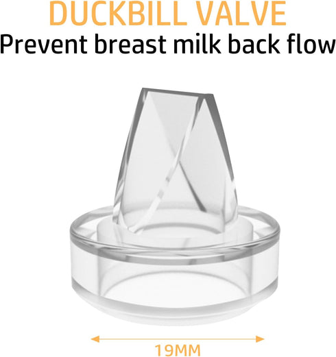 6 Pack S9 S12 S9Pro S12Pro Silicone Duckbill Valve Compatible with / / / Wearable Breast Pump, Electric Breast Pump