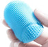 Kincongi Baby Bath Silicone Cradle Cap Brush/Exfoliating and Massaging Brush/Soft Kids Washcloth (Blue + Pink)