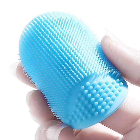 MR LION (Small-4PCS) Baby Bath Brush, Baby Cradle Cap Brush, Silicone Massage Brush, Silicone Scrubbers Exfoliator