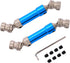 2PCS Treehobby Aluminum Alloy Universal Rear Drive Shaft Upgrade Accessories for Wltoys 12428 RC Car