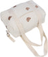 SUNGOOYUE Baby Stroller Storage Bag, Large Capacity Hanging Organizer with Zipper Pockets Cotton Stroller Bag for Mom