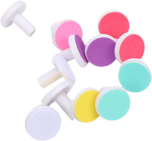 GEERYZHE 12 Trimmer PCS Baby Nail File Pads - Electric Nail Replacement Heads with Fine & Coarse Grits for Newborns