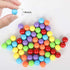 60pcs Chinese Checker Replacement Balls 14mm Acrylic Marbles in 6 Solid Colors for Marble Run Games