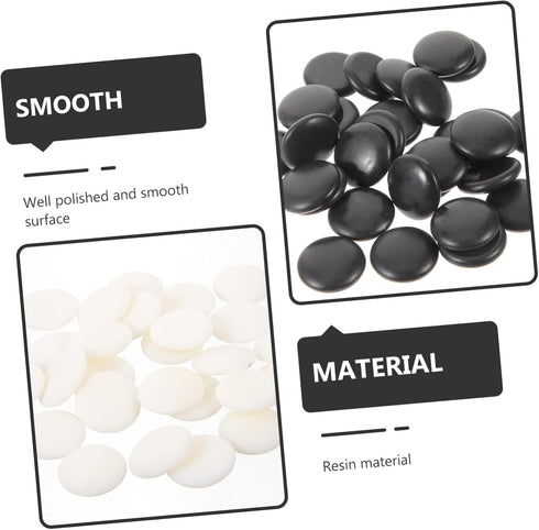 360pcs Flat Beads Chess Stone Board Game Accessories for Educational Playthings