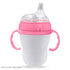 Anpei Sippy Cup Soft Spout Transitional Nipple Kit Bundle Compatible with Comotomo Baby Bottles, 5 oz and 8 oz | Value Bundle 2 Kits + Brushes (Pink)