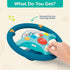 2 B. toys Woofer's Musical Driving Wheel Pretend Play Steering Wheel with Music, Sounds & Lights for Toddlers, Kids