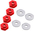 4PCS Aluminum Alloy 12mm Turn 17mm Metal Wheel Rim Hex Adapter for Traxxas Axial RC4WD HPI Himoto
