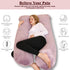 55in Chilling Home Pregnancy Pillow, U Shape Pregnancy Pillows for Sleeping, Body Pillow for Sleeping, Body Pillows