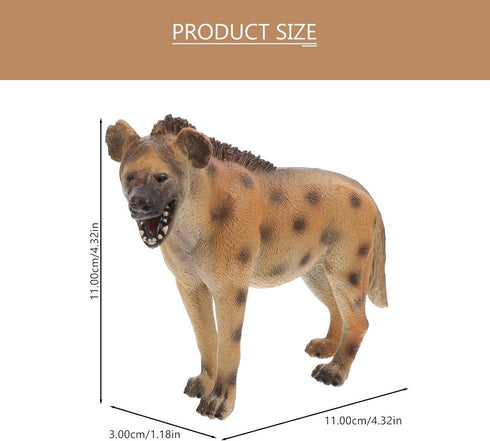 4pcs Hyena Learning Imitation Props, Realistic Animal Figurine Models for Cognitive Learning