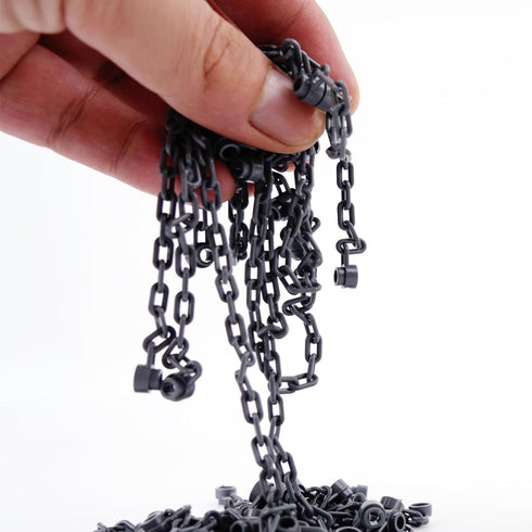 20pcs 21 20pcs 5-Link Sets Chain Link Rope Accessories Pieces - Link and Chain Bricks Bulk Parts Building Block Dark