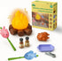 Educational Kids Camping Set: Fake Campfire with Grill Sticks, Pretend Play Food,