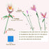Famiredo Set, Lily Flower Kit for Adults, Artificial Flower Bouquet Mini Building Bricks for Gifts/Home Decor