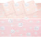 Sparkle and Bash 3 Pack Cat Themed Party Tablecloth, Pink Cat Birthday Plastic Tablecloth (54 x 108)