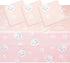 Sparkle and Bash 3 Pack Cat Themed Party Tablecloth, Pink Cat Birthday Plastic Tablecloth (54 x 108)