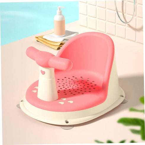 Beaupretty Bath Chair with Suction Cups Stable Non-Slip Bathtub Seat Sit-up Support Backrest for Boys and Safe Bath