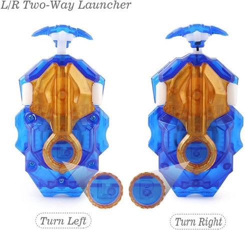 Battling Tops Burst Battle B-189 Guilty Longinus Kr MDS-2 Gyro Toys with B-184 Custom Bey Launcher for Kids