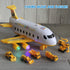 25 Pack Set 6 11 3 4 5 6 Transport Construction Airplane Toy Play Vehicles for Kids Gifts, with Construction Die-cast