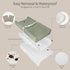 2 Pack 32" 16.6" Muslin Baby Changing Pad, Muslin Soft Cotton Covers & Waterproof Lining Foam Diaper Changing Table Pad