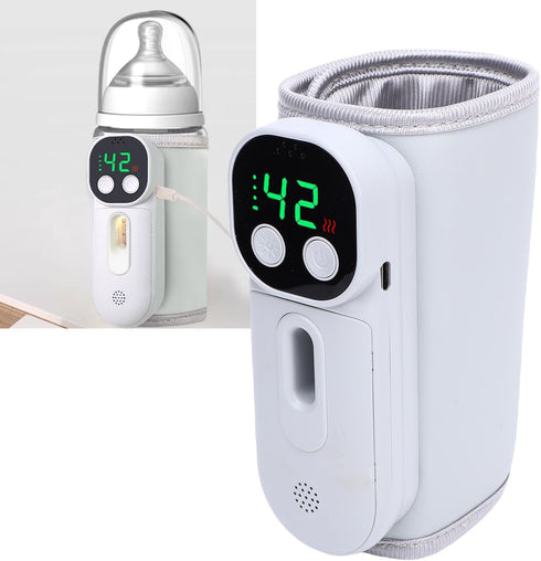 YUEHISY 8000mah Bottle Warmer Cordless, Rechargeable Constant Warming Portable Milk Bottle Heater, Long Battery