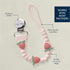 100% Itzy Ritzy Silicone Pacifier Clip Food Grade Silicone Pacifier Strap with Clip Keeps Pacifiers, Teethers & Small