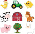 WERNNSAI 27PCS Farm Party Centerpieces - Birthday Party Decorations for Kids Girls, Tractor & Barnyard Cutouts