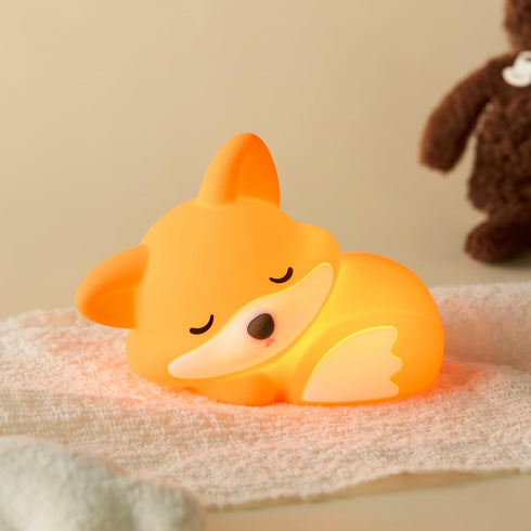 ATSUI Fox Night Light, LED Squishy Novelty Animal Lamp, Food Grade Silicone,
