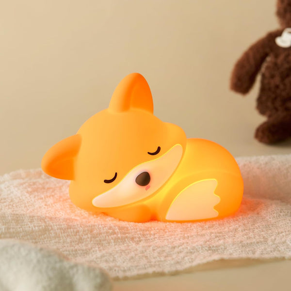 ATSUI Fox Night Light, LED Squishy Novelty Animal Lamp, Food Grade Silicone,