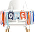 Gosknor Light Blue Navy Brown Orange First Birthday High Chair Banner, Cute Puppy