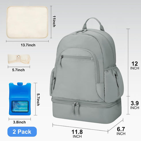 Backpack S1 S2 GDNasist Breast Pump Fit for Spectra and with Removable Cooler Compartment, Pumping Bag for Pump