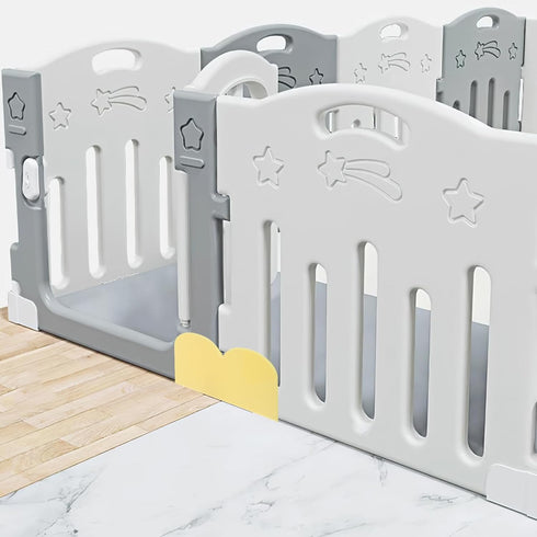 Abaodam 2Pcs Playpen Stabilizer, Replacement Anti Slip Gate Support Feet for Playpen Safety Baffle