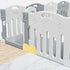Abaodam 2Pcs Playpen Stabilizer, Replacement Anti Slip Gate Support Feet for Playpen Safety Baffle