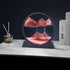 Herecanli 3D 3D 7 Moving Sand Art Picture - Quicksand Painting Decor - Round Glass Deep Sea Sandscape - Relaxing Home
