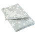 NTBAY 3 Layer Toddler Blanket, Muslin Cotton Jacquard, Lightweight Thermal Baby Blanket, 30"x40", Grey Star, Super Soft