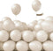 PartyWoo White Sand Balloons, 50 pcs 5 Inch Small Mini Beige Cream Latex Balloons for Party Decorations