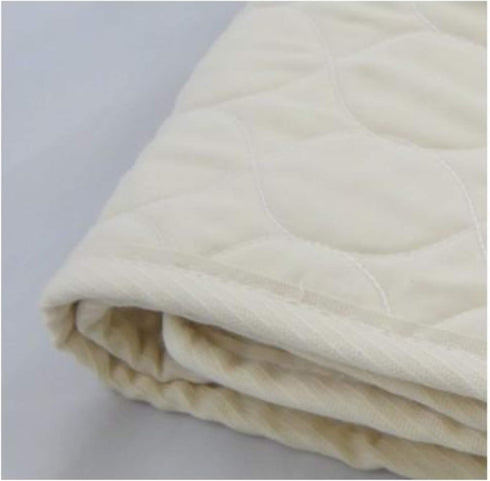 Healthy Body Head To Toe 100% Organic Cotton Fully Quilted Machine Wash/Dry Pad - Baby Bay Shaped