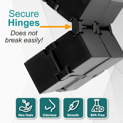 Infinity Cube Sensory Fidget Toy, EDC Fidgeting Game for Kids and Adults, Cool Mini Gadget Best for Stress and Stress