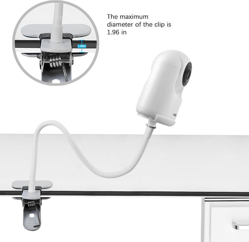Lyeiaa VTech Baby Monitor Mount - Sturdy Clamp Mount for VTech Advanced HQ Max Baby Monitor