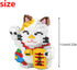 Larcele Cat Micro Building Blocks - 1163 Pieces Mini Building Toy Bricks, KLJM-02 (Fortune Cat, Model 4569)