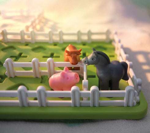 60 5+ SmartGames Smart Farmer Barnyard STEM Focused Cognitive Skill-Building Logic Puzzle Game with Challenges for Ages