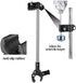 Adjustable Umbrella Mount Holder, No Tooling Needed to Attach Umbrella Clamp to Wheelchairs, Walker, Bike, Stroller