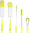 KELINFONG 5 Pack Bottle Brushes, 16" Long Handle Bottle Cleaning Brush,Straw Cleaner Brush,Flexible