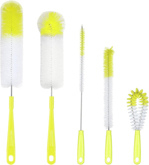 KELINFONG 5 Pack Bottle Brush, 16" Long Handle Bottle Cleaning Brush,Water Bottle Brush,Flexible