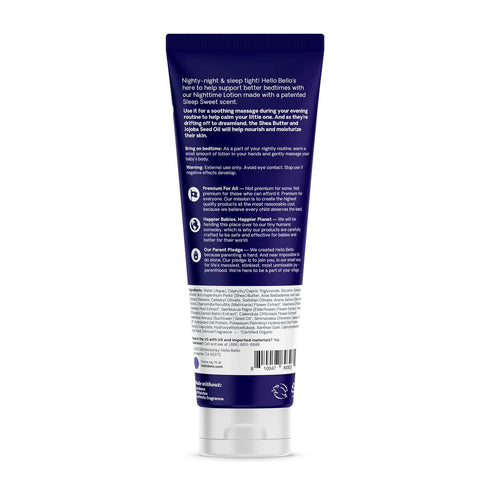 Hello Bello Premium Baby Lotion I Vegan and Cruelty Free Moisturizing, Non-Greasy Lotion for Babies and Kids I Sleep Sweet Scent I 8.5 FL Oz (Pack of 1)