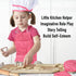 Acekid Set Kids,11pcs Chef for Kitchen Costume Role Play Kits, Girls Apron with Chef Hat,Cooking Mitt and Cookie