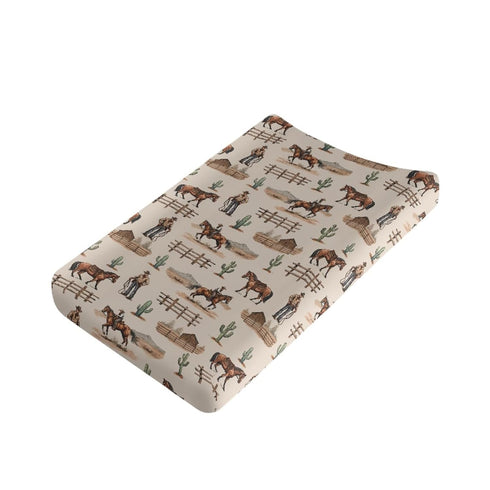 Horse Baby Changing Pad Cover Infant Newborn Diaper Table Change Mat Sheets Cover Changing Table Covers for Boys